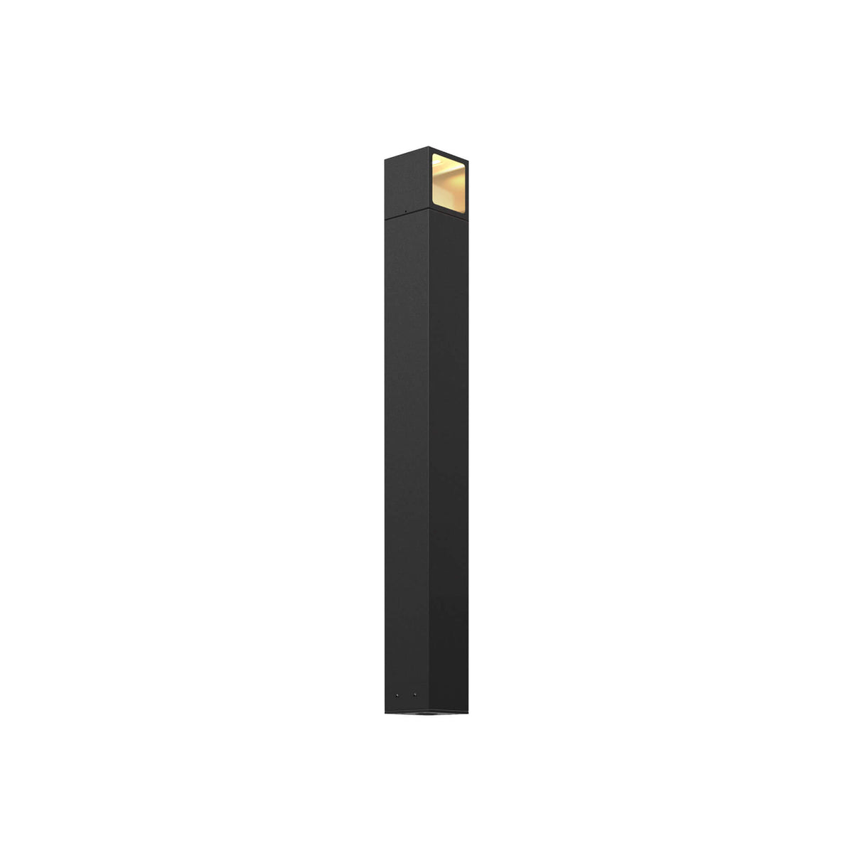 DALS Lighting Black 4 Inch Square Shaped Luminaire LED Bollard Path Light, Model LEDPATH004D-BK