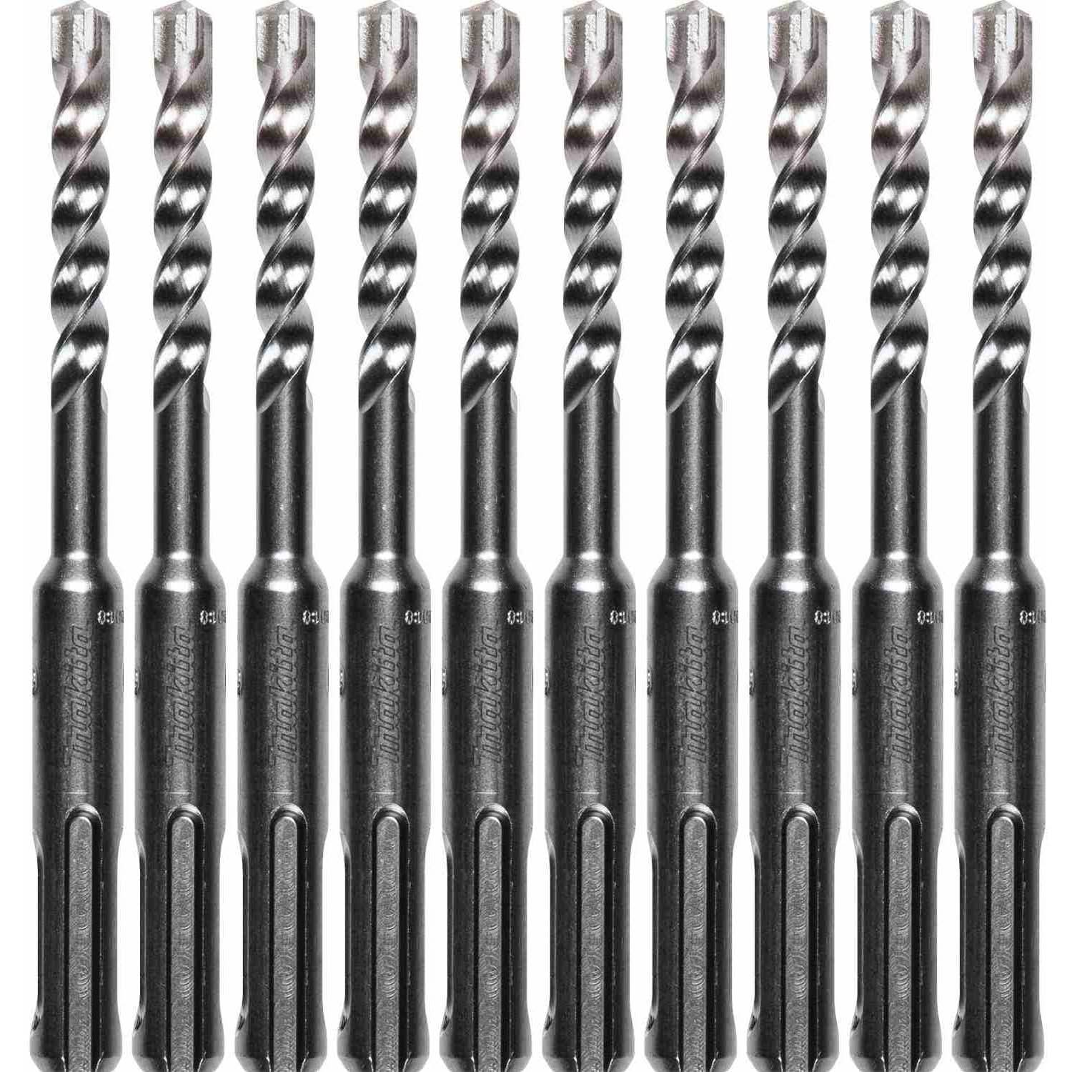 Makita B-61204 1/4" x 4" SDS-PLUS Bit, 3-Cutter, 10/pk