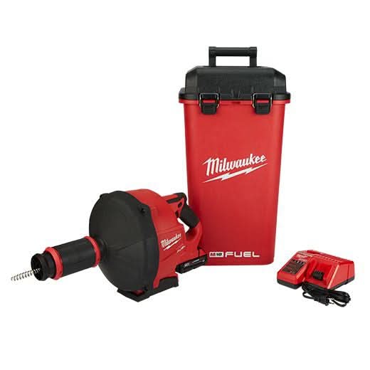 Milwaukee 2772A-21 M18 Fuel Drain Snake W/ Cable Drive 2.0Ah Kit