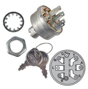 Replaces Keyed Ignition Switch for Murray, AYP, MTD, Husqvarna & Briggs | 9623