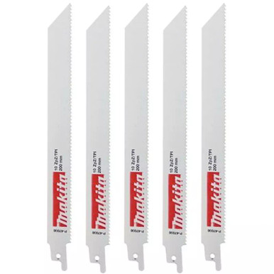 Makita Recipro Blade Bi-Metal 180mm X 10tpi (5pk) - P-47008