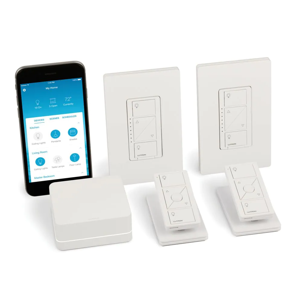 Lutron Caseta 2-Pack In-Wall Smart Dimmer Kit, Model P-BDG-PKG2W-C*