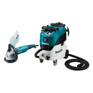 Makita 125mm (5") Concrete Planer & M-Class Dust Extraction Combo - PC5000C-VC42MX2