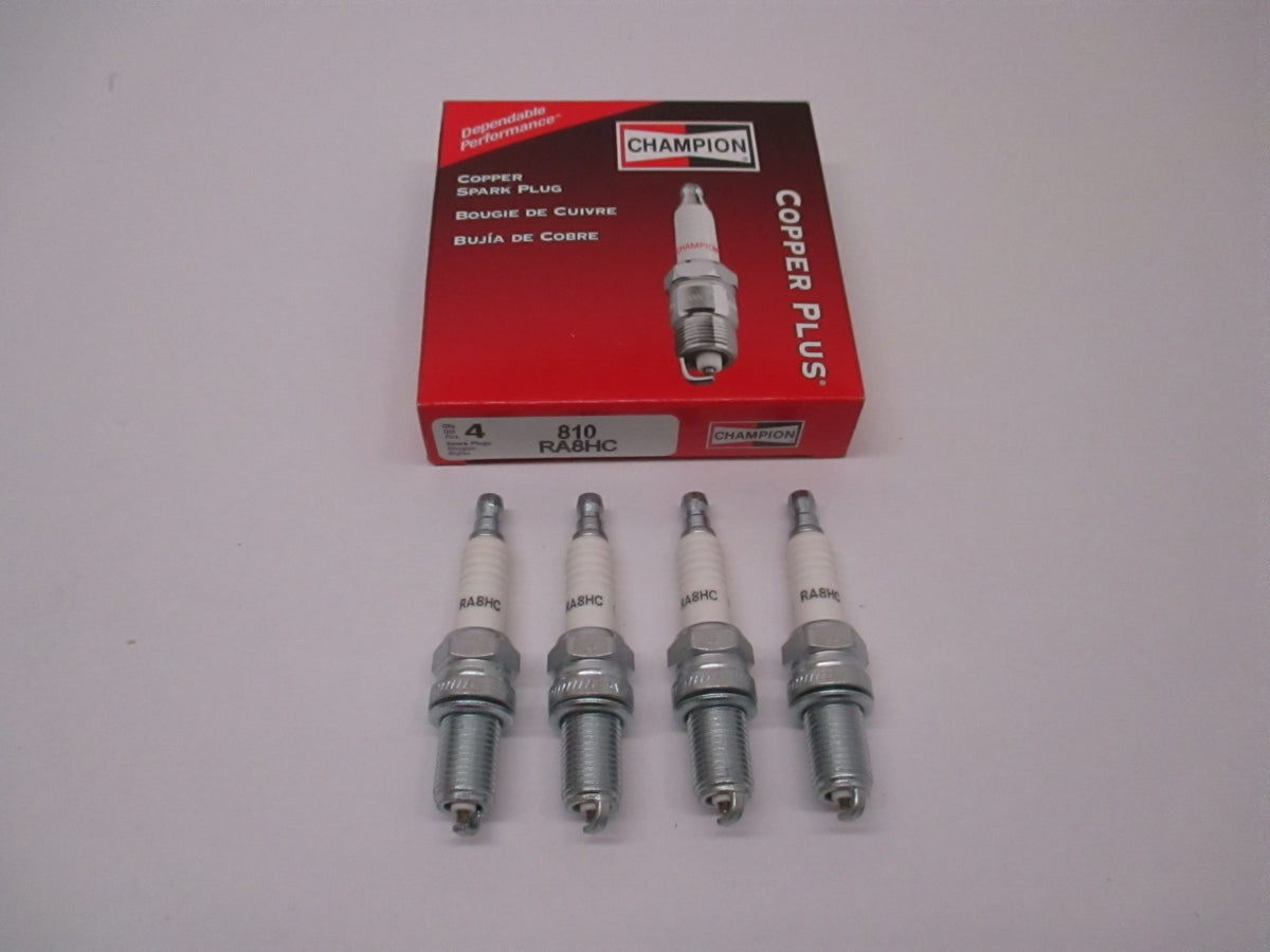 4 Pack Genuine Champion RA8HC Spark Plug Copper Plus 810