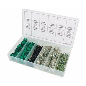 120 Piece Hose Clamp Assortment | 7204