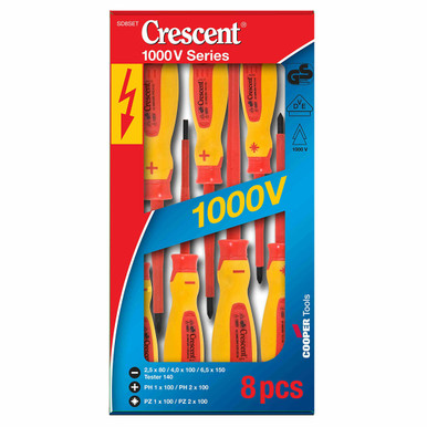 Crescent Screwdriver Set VDE 8 Piece 1000V