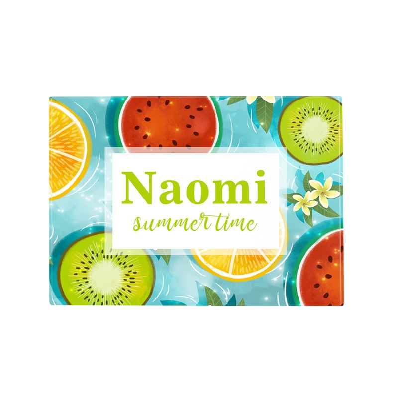 8 x 11 Inch Toughened Glass Chopping Board - Plain finish - Small