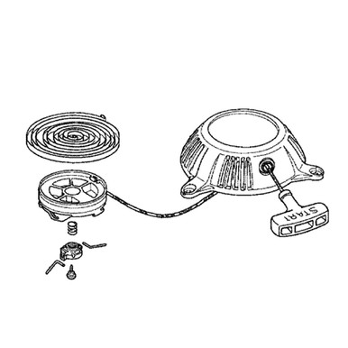 1320482 STARTER ASSEMBLYRECOIL TORO Genuine OEM Part
