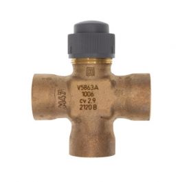 Honeywell V5863A1006 3-Way Cartridge Globe Valve 3/4" NPT 2.9Cv
