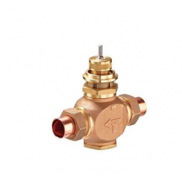 Johnson Controls VG7251LT Union Angle Valve 3/4" N/O Brass 7.3Cv